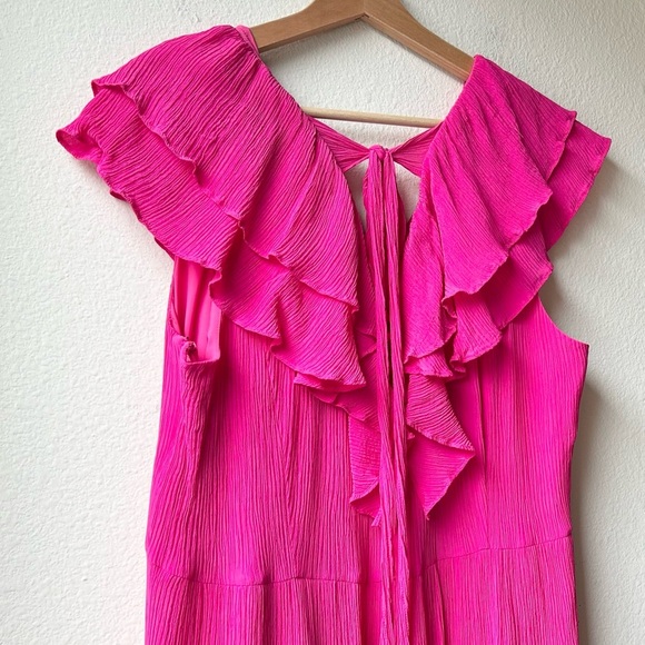 NWT Marie Oliver Rosa Pink Tie Back Whinslet Maxi Dress Sz 14 - Picture 8 of 14